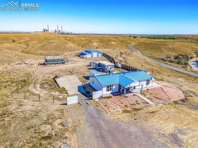 2801 Lime Rd, Pueblo, CO 81006 - aerial view featuring a rural view