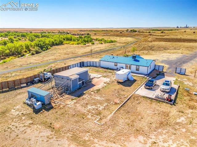 2801 Lime Rd, Pueblo, CO 81006 - birds eye view of property featuring a rural view