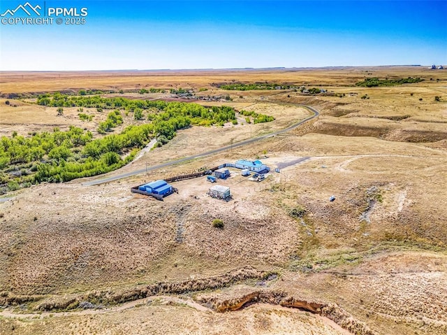 2801 Lime Rd, Pueblo, CO 81006 - drone / aerial view with a rural view