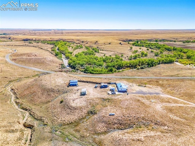 2801 Lime Rd, Pueblo, CO 81006 - aerial view featuring a rural view