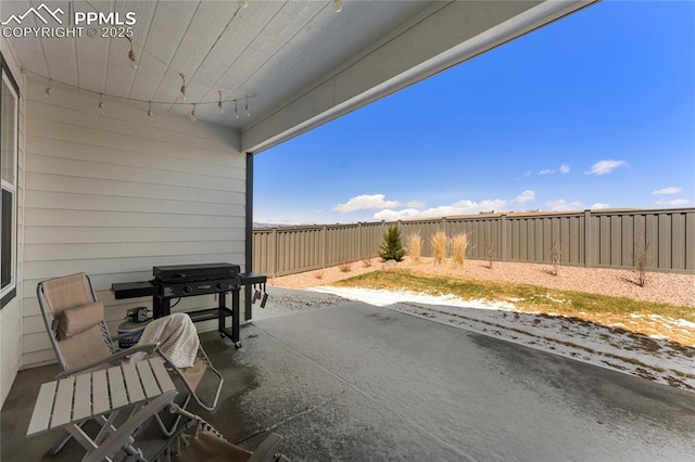 5894 Spring Breeze Dr, Colorado Springs, CO 80923 - view of patio featuring grilling area and a fenced backyard