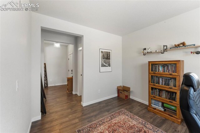 5894 Spring Breeze Dr, Colorado Springs, CO 80923 - office with wood finished floors and baseboards