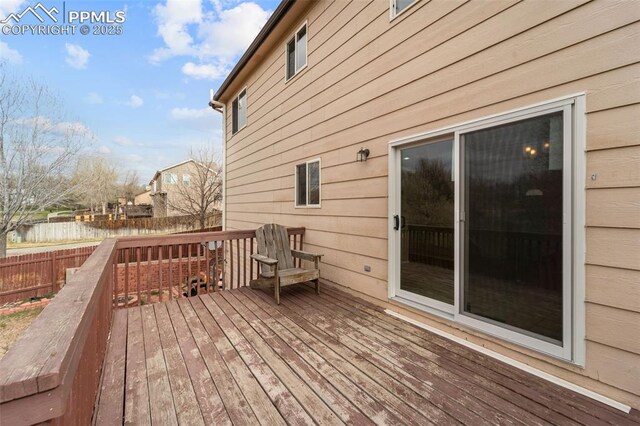 795 Ridgebury Pl, Fountain, CO 80817 - wooden terrace featuring fence