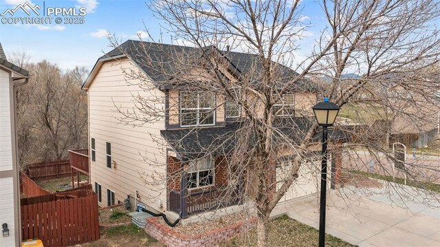 795 Ridgebury Pl, Fountain, CO 80817 - exterior space with fence and driveway