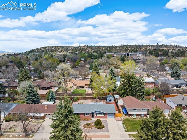 2928 Drakestone Dr, Colorado Springs, CO 80909 - birds eye view of property with a residential view