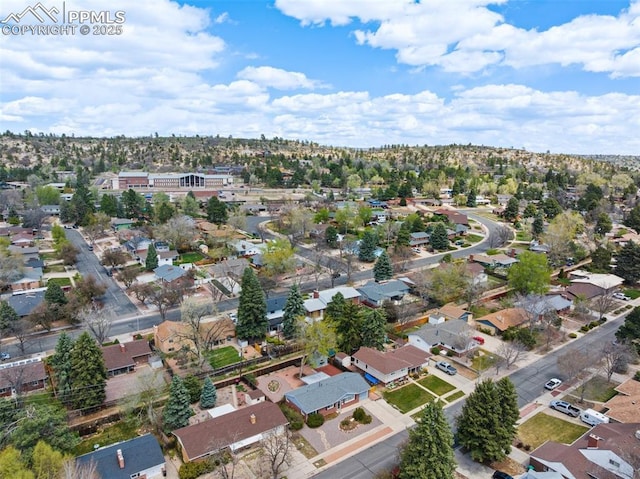 2928 Drakestone Dr, Colorado Springs, CO 80909 - bird's eye view with a residential view