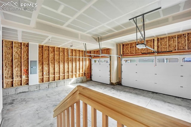 8532 Noreen Falls Dr, Colorado Springs, CO 80924 - garage with electric panel and a garage door opener
