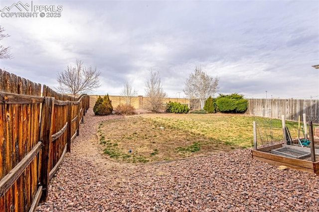 2951 Poughkeepsie Dr, Colorado Springs, CO 80916 - view of yard with a fenced backyard