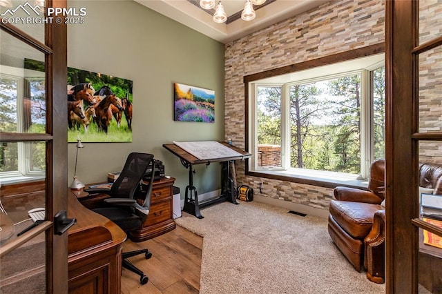 18383 Lazy Summer Way, Monument, CO 80132 - office featuring wood finished floors