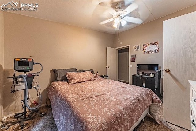 735 E Vermijo Ave, Colorado Springs, CO 80903 - carpeted bedroom with ceiling fan
