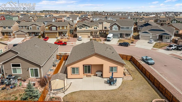 7814 Dry Willow Way, Colorado Springs, CO 80908 - bird's eye view with a residential view