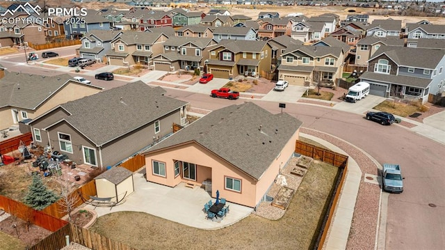 7814 Dry Willow Way, Colorado Springs, CO 80908 - birds eye view of property with a residential view