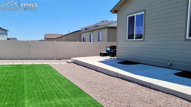 9843 Hidden Ranch Ct, Peyton, CO 80831 - view of yard with a patio