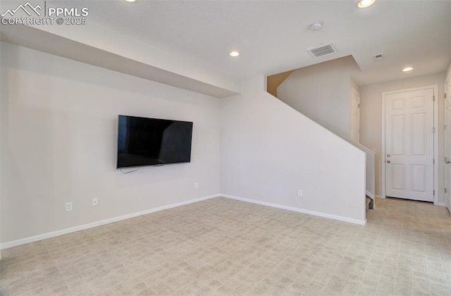 5033 Baseline Vw, Colorado Springs, CO 80920 - unfurnished living room featuring recessed lighting and baseboards