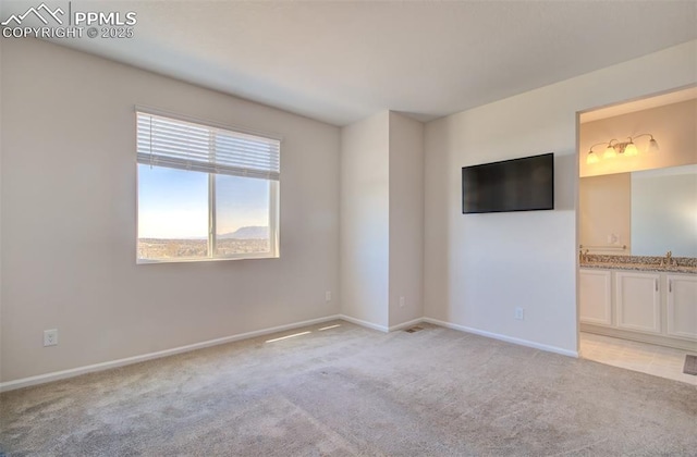 5033 Baseline Vw, Colorado Springs, CO 80920 - unfurnished room featuring light colored carpet, baseboards, and a sink