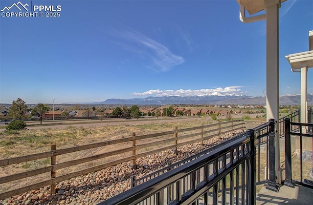 5033 Baseline Vw, Colorado Springs, CO 80920 - balcony with a mountain view and a rural view