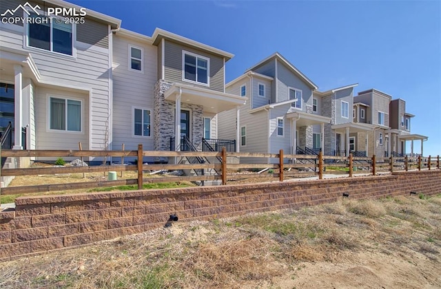 5033 Baseline Vw, Colorado Springs, CO 80920 - view of property featuring a fenced backyard and a residential view