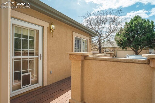 5584 Sonnet Hts, Colorado Springs, CO 80918 - view of wooden deck