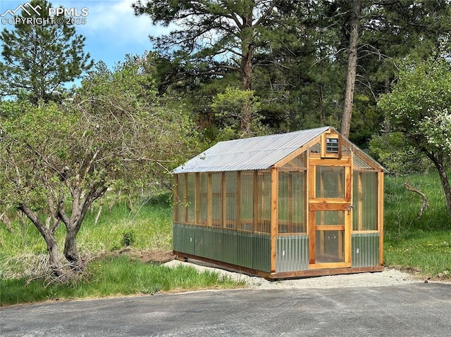 view of greenhouse