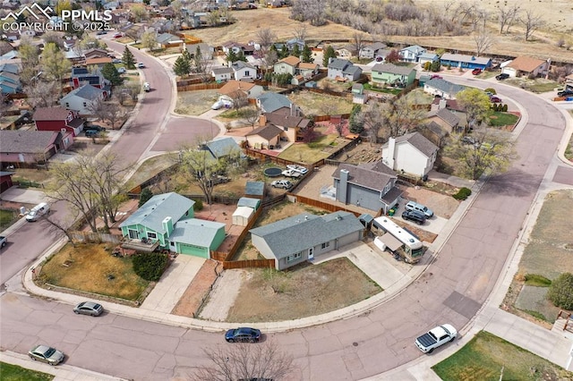 138 Hoedown Cir, Fountain, CO 80817 - drone / aerial view featuring a residential view