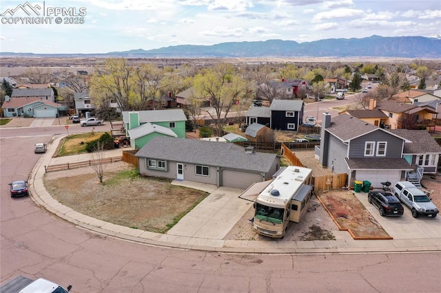 138 Hoedown Cir, Fountain, CO 80817 - bird's eye view featuring a residential view and a mountain view