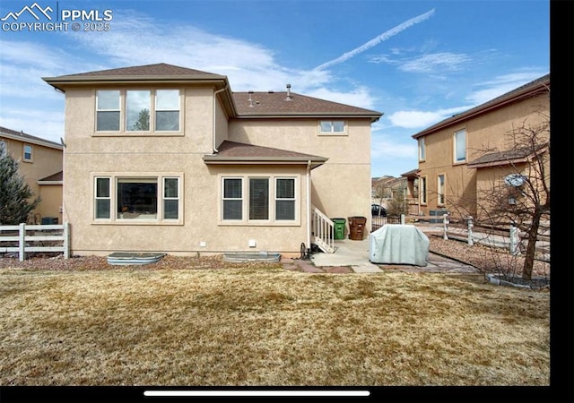 8723 Stony Creek Dr, Colorado Springs, CO 80924 - rear view of house with stucco siding
