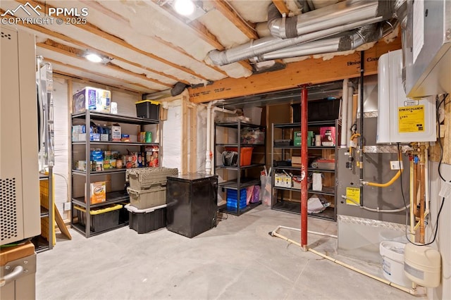 955 S Los Charros Dr, Pueblo West, CO 81007 - unfinished below grade area featuring tankless water heater