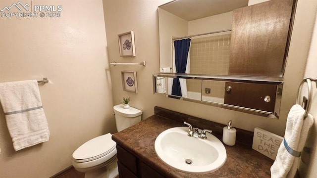 5125 Thistle Ct, Colorado Springs, CO 80917 - bathroom with toilet and vanity