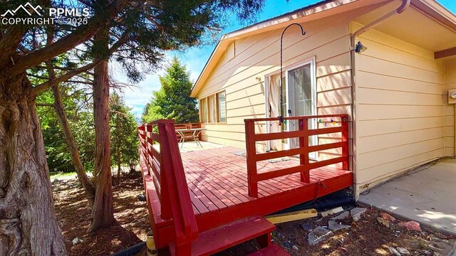 5125 Thistle Ct, Colorado Springs, CO 80917 - view of home's exterior with a deck