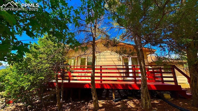 5125 Thistle Ct, Colorado Springs, CO 80917 - view of wooden terrace
