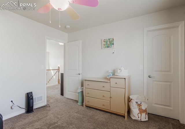 6117 Hayfield Pl, Colorado Springs, CO 80925 - bedroom featuring carpet flooring and a ceiling fan