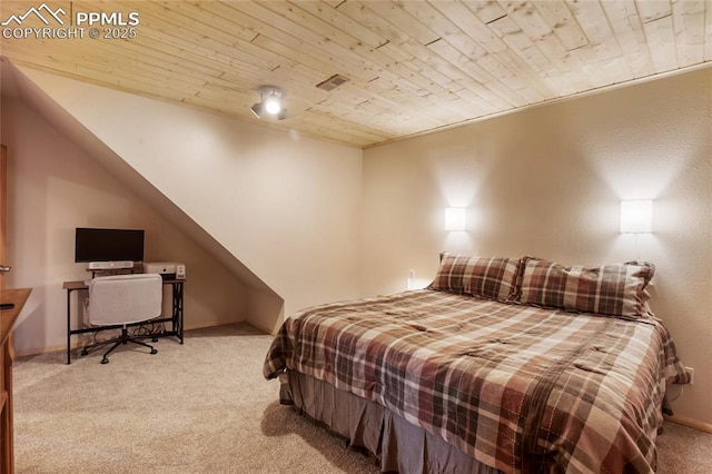 876 Obsidian Dr, Florissant, CO 80816 - bedroom with wooden ceiling and carpet