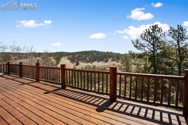 876 Obsidian Dr, Florissant, CO 80816 - view of wooden terrace