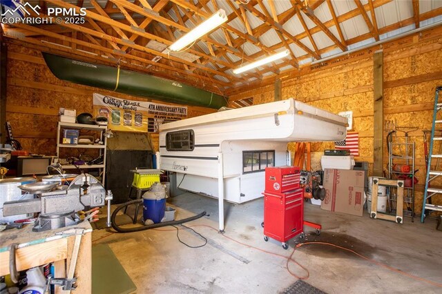 876 Obsidian Dr, Florissant, CO 80816 - view of garage