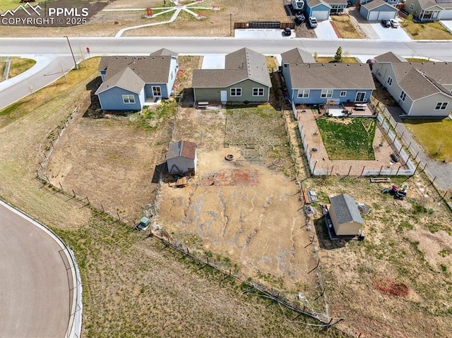 drone / aerial view featuring a residential view
