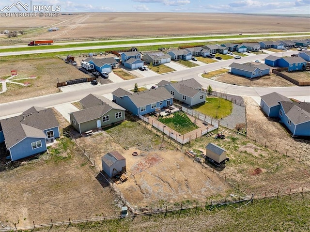 birds eye view of property featuring a residential view