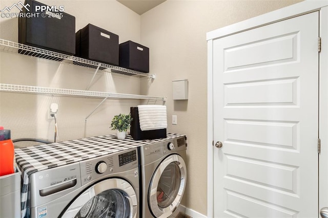 1185 Antrim Loop, Colorado Springs, CO 80910 - laundry area with laundry area and washer and clothes dryer