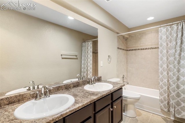 1185 Antrim Loop, Colorado Springs, CO 80910 - bathroom featuring a sink, toilet, and double vanity