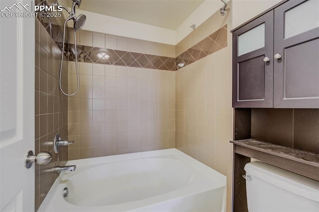 7935 Morning Dew Rd, Colorado Springs, CO 80908 - full bathroom featuring toilet and bathtub / shower combination