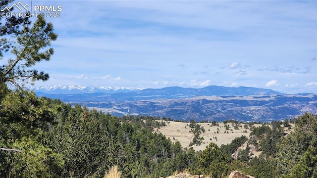 view of mountain background