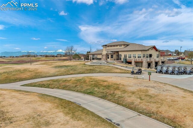 9825 Golf Crest Dr, Peyton, CO 80831 - exterior space featuring a mountain view