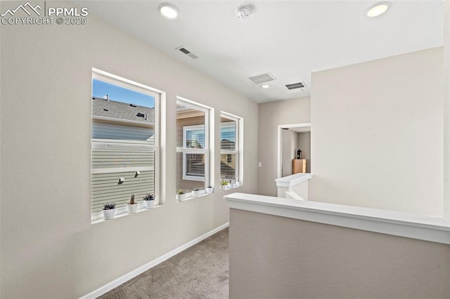 48 Mayflower Park Pl, Colorado Springs, CO 80905 - corridor featuring carpet, baseboards, and recessed lighting