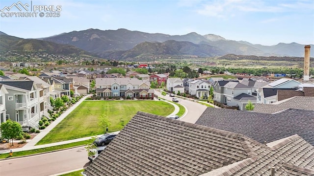 48 Mayflower Park Pl, Colorado Springs, CO 80905 - aerial view of residential area featuring a mountain backdrop