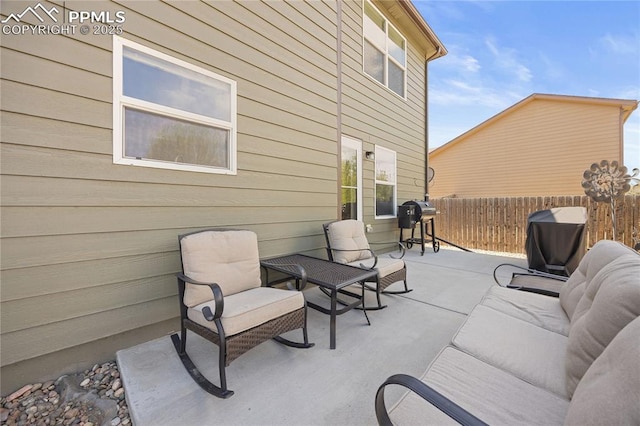 7256 Josh Byers Way, Fountain, CO 80817 - view of patio with grilling area and an outdoor living space