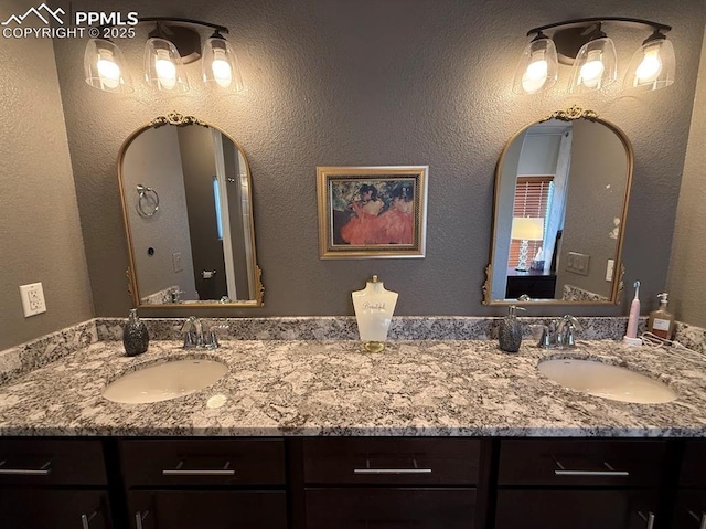 10088 Stonemont Dr, Peyton, CO 80831 - full bathroom with a sink and double vanity