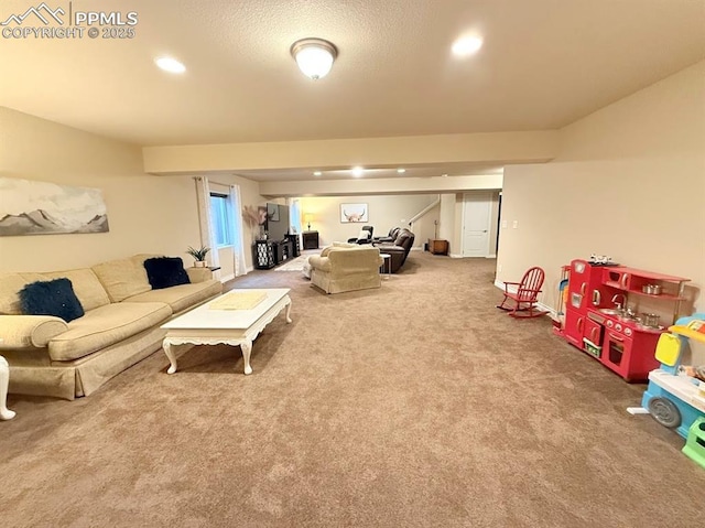 10088 Stonemont Dr, Peyton, CO 80831 - living room with carpet floors and recessed lighting