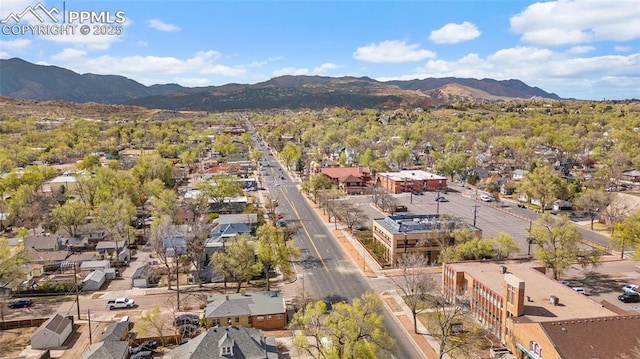 1903 W Colorado Ave, Colorado Springs, CO 80904 - drone / aerial view with a residential view and a mountain view