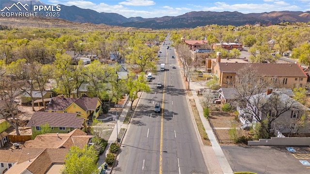 1903 W Colorado Ave, Colorado Springs, CO 80904 - drone / aerial view with a residential view and a mountain view