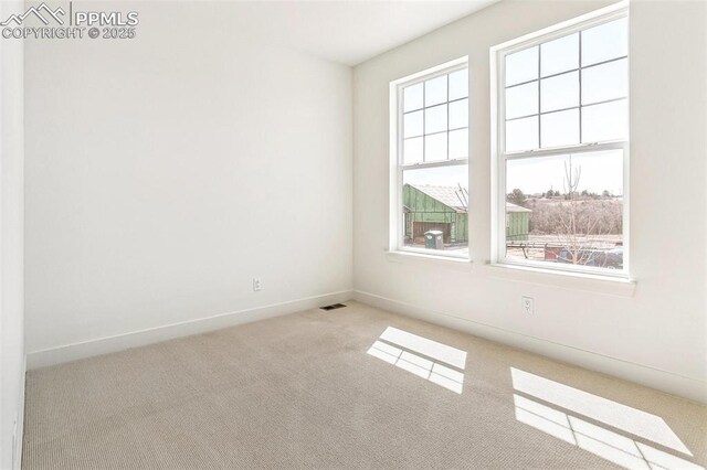 4331 Soapberry Pl, Castle Rock, CO 80108 - carpeted spare room featuring visible vents and baseboards