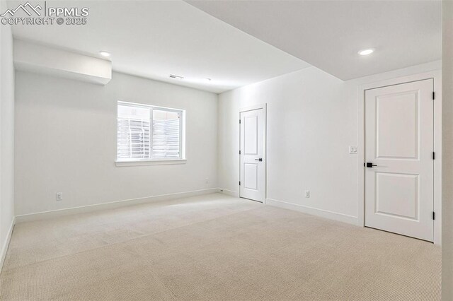 4331 Soapberry Pl, Castle Rock, CO 80108 - spare room featuring baseboards, visible vents, and carpet floors